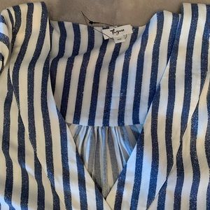 Maternity time stipe blouse